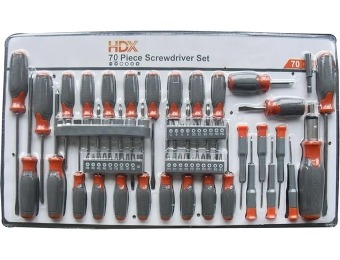 Deal: HDX TSE3596 Screwdriver Set (70-Piece)