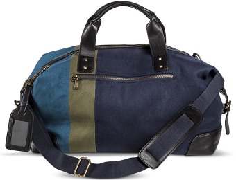 65% off Color Block Weekender Handbag