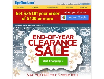 Tiger Direct End-of-Year Clearance Sale - Huge Savings
