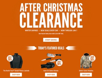 Cabela's After Christmas Sale - Tons of Great Deals, Up to 60% off