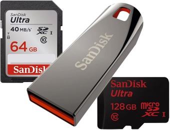 70% off Select SanDisk Products - Memory Cards and Flash Drives