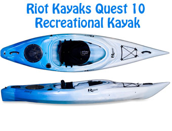 20% Off Riot Kayaks Quest 10 Flatwater Recreational Kayak