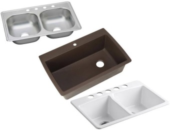 Up to 35% off Select Kitchen Sinks at Home Depot