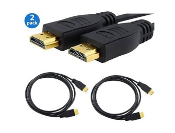 75% off 2-Pack Insten HDMI 1080p Cables, 6-feet