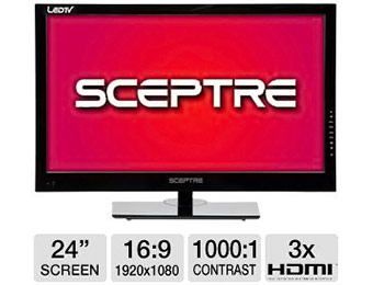 Sceptre 24" 1080p LED HDTV/DVD Combo $139.99 after $30 rebate
