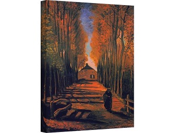 $972 off 36"x48" Avenue of Poplars in Autumn Gallery Wrapped Canvas