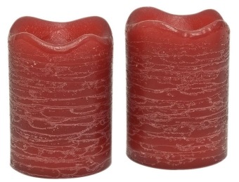 72% off Inglow 2.5" Tall Flameless Pomegranate Scented Candles