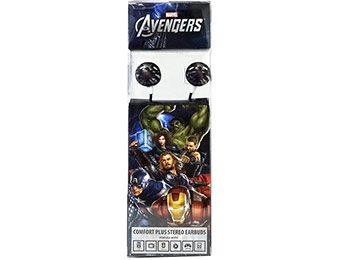 80% off Avengers Marvel Earbud Headphones (5 styles)