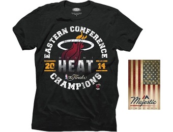 88% off NBA Miami Heat 2014 Eastern Conference Champs Tee