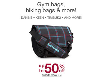 Save Up To 50% Of Brand Name Hiking & Gym Bags