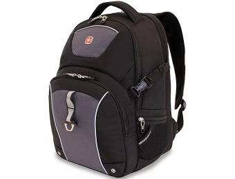 56% off SwissGear Laptop Backpack, Black with Grey Accents