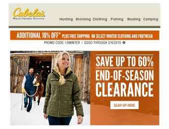 Cabala's End of Season Clearance - Up to 60% Off