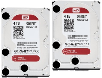 $260 off 2X WD Red WD40EFRX 4TB NAS Internal Hard Drives