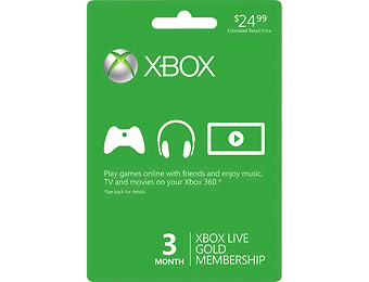 48% off Xbox LIVE 3-Month Gold Membership