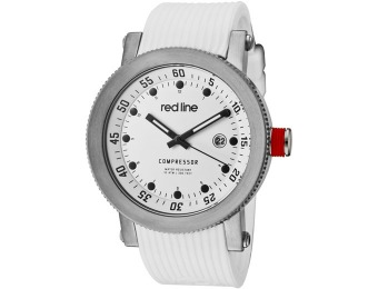 $655 off Red Line Compressor White Dial Silicone Watch