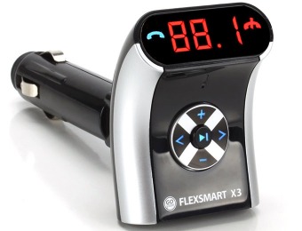 60% off GOgroove FlexSMART X3 Bluetooth FM Transmitter Car Kit