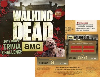 75% off The Walking Dead Trivia Challenge 2015 Boxed Calendar