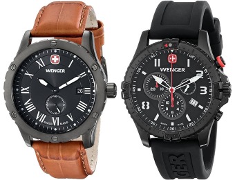 45% or more off Wenger Men's Watches, 13 styles from $91.99