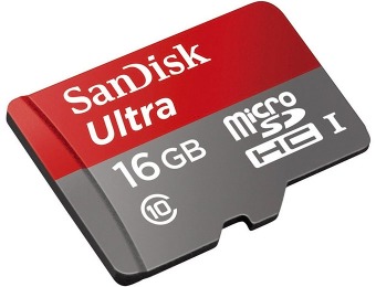 75% off SanDisk Ultra 16GB microSDHC Class 10 Memory Card