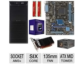 $205 off ASUS 760G, AMD X6, 8GB, RADEON HD4350 Barebones Bundle