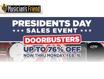Musician's Friend Presidents Day Doorbuster Sales Event