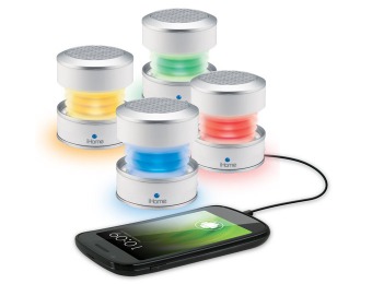 40% off iHome iM59 Rechargeable Color Changing Mini Speaker