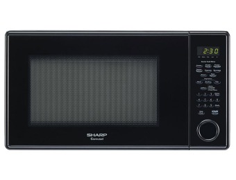 $50 off Sharp R459YK Black 1000-watt Countertop Microwave