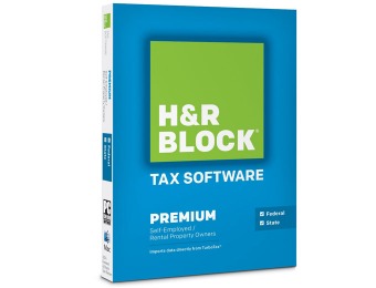 54% off H&R Block Tax Software Premium + State 2014 Win