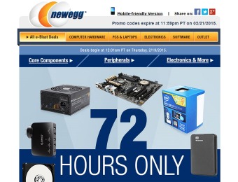 Newegg 72-Hour Sale Event - Tons of Top-rated Deals