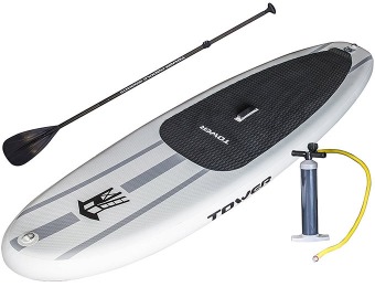 45% off Tower Adventurer 9'10" Inflatable SUP Board w/Paddle