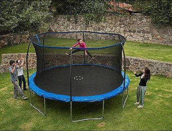 $70 off BouncePro 14' Trampoline with Enclosure and Spinner Game