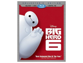 53% off Big Hero 6 (Blu-ray + DVD + Digital HD)