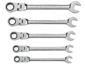 76% off GearWrench 49015 5PC Ratcheting Wrench Set, SAE