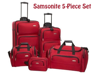 62% off Samsonite 5 Piece Travel Luggage Set