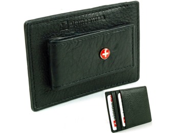 78% off Alpine Swiss Leather Money Clip Front Pocket Wallet