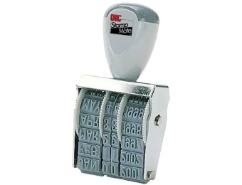 73% off Officemate Stamp Line Dater with 6 Phrases, Size #1.5