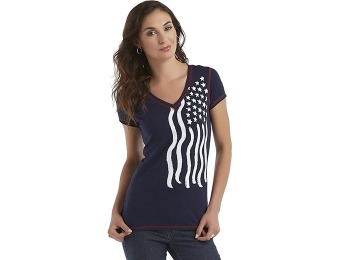 79% off U.S. Polo Assn. Junior's Graphic T-Shirt - American Flag