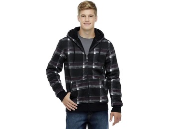 83% off Amplify Young Men's Hoodie Jacket - Plaid
