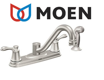 57% off Moen CA87629SRS Caldwell Stainless Steel Kitchen Faucet