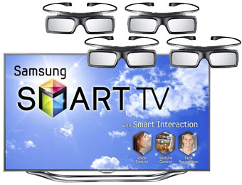 31% off Samsung UN60ES8000 60" 3D LED HDTV w/ 4 Pairs 3D Glasses