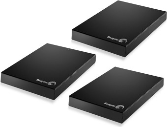 $102 off 3X Seagate Expansion 1TB USB 3.0 Portable Hard Drives