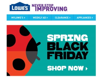 Lowes Spring Black Friday Sale - Tons of Great Deals