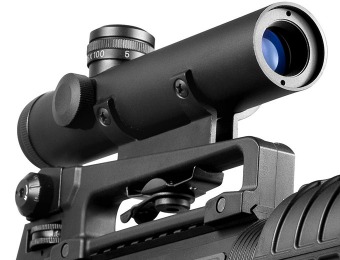 $76 off BARSKA 4x20 Electro Sight Scope AR-15 / M-16 Riflescope