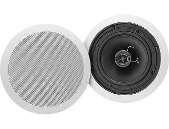 38% off Dynex DX-CSP215 6.5" 2-Way In-Ceiling Speakers