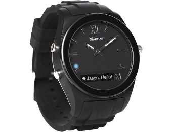 $93 off Martian Watches Notifier MN200BBB Smart Watch