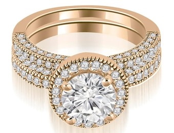 $12,946 off 1.60 Cttw 14k Rose Gold Diamond Engagement Ring