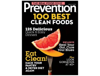 79% off Prevention Magazine Subscription, $6.99 / 12 Issues