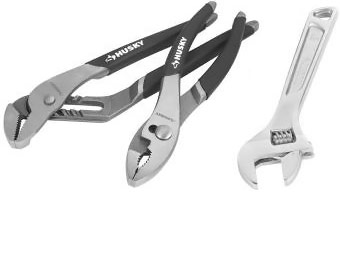 Deal: Husky Pliers & Wrench Set (3-Pieces)