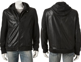 $160 off Rock & Republic Men's Hooded Moto Jacket