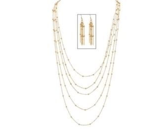 Extra 25% off PalmBeach Jewelry Beaded Necklace & Earrings Set